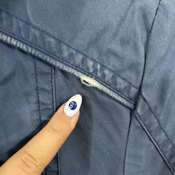 L.L. BEAN Women’s XS Petite Blue Coat Hooded Thinsulate Removable Fleece Lining - Picture 7 of 13